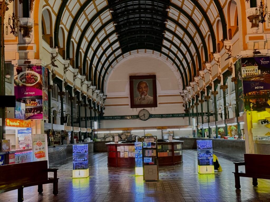 Historic Ho Chi Minh City Central Post Office interior
