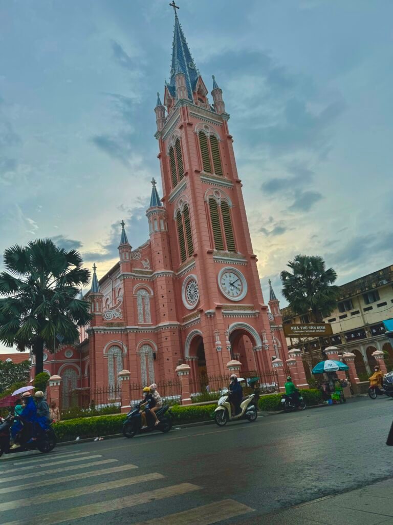 Pink Tan Dinh Church in Ho Chi Minh City