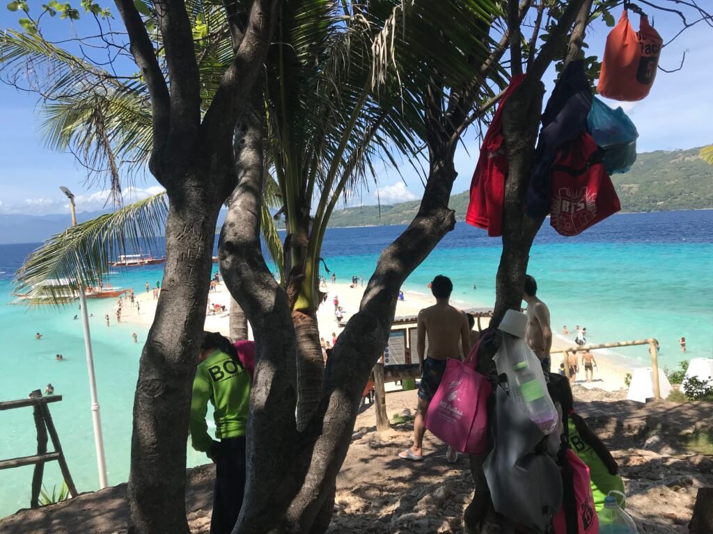 view of the sumilon sandbar