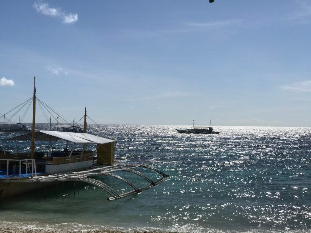 Boat ride from Oslob to Sumilon Island Cebu