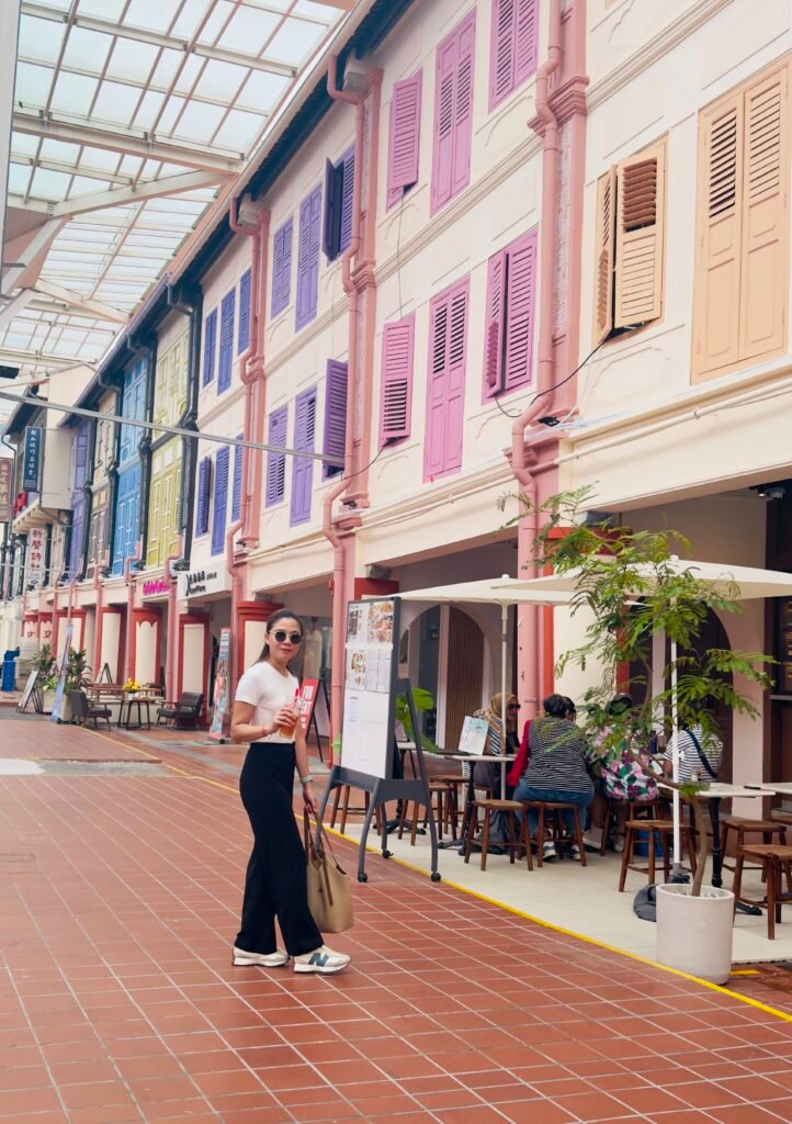 Instagrammable Starbucks in Chinatown Singapore surrounded by heritage shophouses